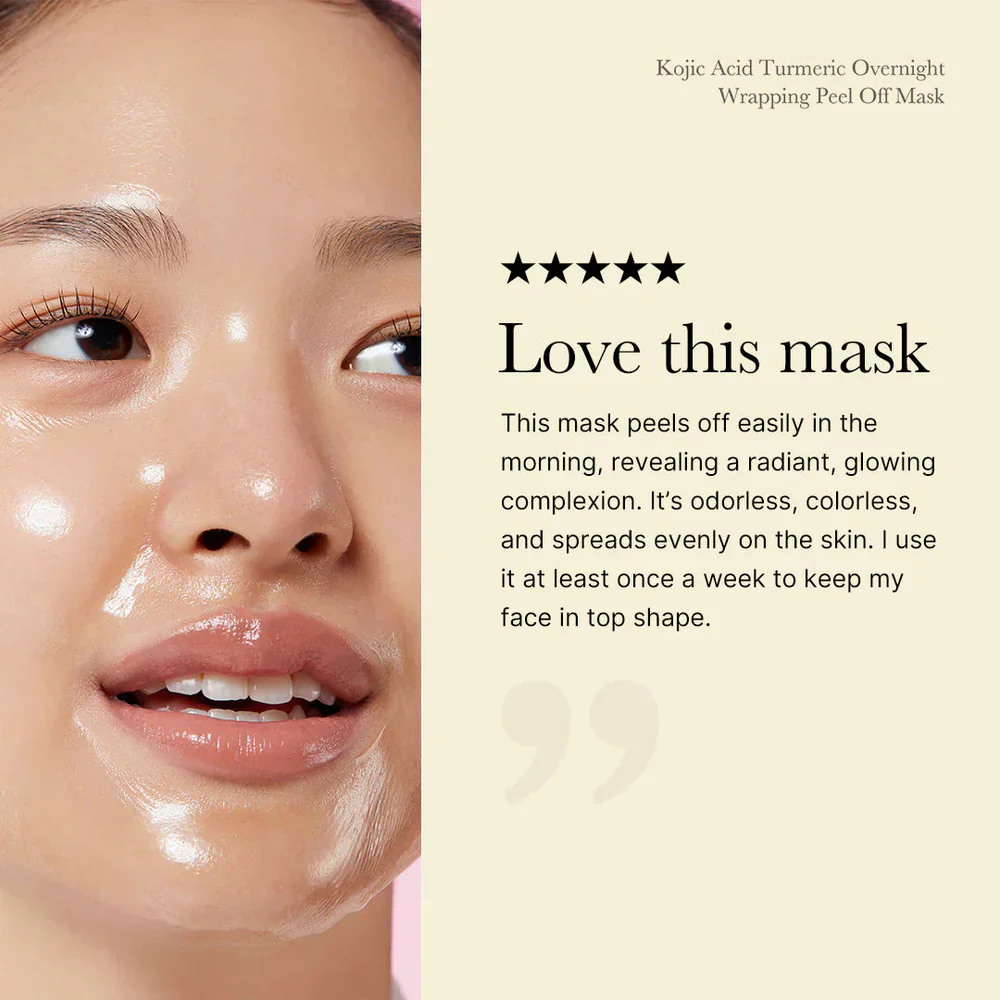 Kojic Acid Turmeric Night Wrapping Mask - Image 4